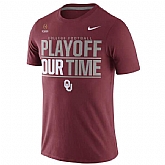 Oklahoma Sooners Nike 2016 College Football Playoff Bound Our Time WEM T-Shirt - Crimson,baseball caps,new era cap wholesale,wholesale hats